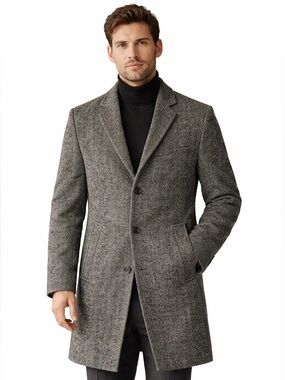 Jack & Jones Premium Mens Overcoat Sz Small